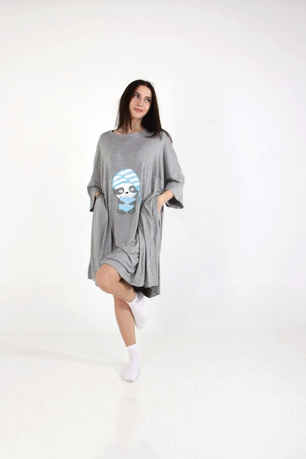 Grey Bamboo Sleep Tee