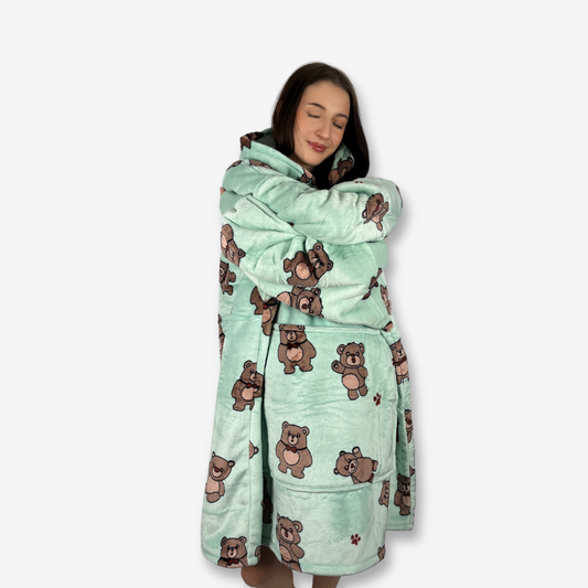 Bear Hoodie Blanket