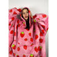 Strawberry Hoodie Blanket